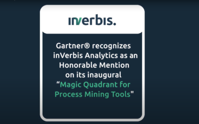 inverbis was recognized as an Honorable Mention in 2023 Gartner® Magic Quadrant™ for Process Mining Tools